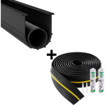 Vevor joint de porte de garage, 6 m, kit de joint de seuils deetancheite universel pour bas de porte ...