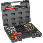 Vevor kit outils a restaurer les filetages abimes 49pcs, tailles unc, unf et metriques, 22 tarauds, 24 ...