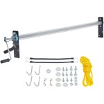 Vevor kit de rouleaux de bache a manivelle, 1, 6 - 2, 6 m, en alliage dealuminium, avec poignee enveloppee ...