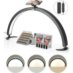 Vevor lampe d?estheticienne demi - lune de table, lampe led arc pour manucure extension de cils 40 w, ...