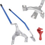Levier demonte pneus poids lourds 571 - 622 mm demonte pneu acier barre montage demontage manuel 3 outils ...