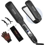 Vevor lisseur a cheveux a ions negatifs, fer plat en titane 38 mm?, fer a lisser avec ecran lcd et 25 ... Vevor lisseur a cheveux a ions negatifs, fer plat en titane 38 mm?, fer a lisser avec ecran lcd et 25 ...