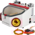 Sableuse dentaire 2 reservoirs 4kg / cm cabine de sablage professionnelle electrique 2 stylos sableuse ...