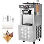 Vevor machine a creme glacee commerciale 34 - 44 l / h 1850 w 3 saveurs, machine a glace italienne tremie ...
