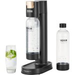 Vevor machine a eau gazeuse, machine a eau petillante et soda pour gazeification domestique avec 2 bouteilles ...
