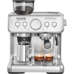 Mophorn - vevor machine a expresso avec broyeur, cafetiere expresso semi - automatique 15 bars avec mousseur ...