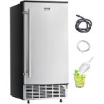 Vevor machine a glacons sous plan encastrable, appareil de preparation de glacons capacite 36, 3 kg / ...