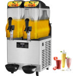 Vevor machine a granites commerciale 2x12 l machine a granitas en inox et pc alimentaire distributeur ...