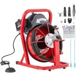 Machine de nettoyage de drain vevor 50ft x 3 / 8 pouces, tariere a alimentation automatique pour egouts, ... Machine de nettoyage de drain vevor 50ft x 3 / 8 pouces, tariere a alimentation automatique pour egouts, ...