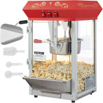 Vevor machine a pop corn 850 w, appareil a pop - corn de comptoir electrique, grand bol de 227 g pour ...