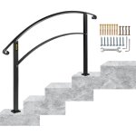Mophorn - vevor main courante rampe escalier garde - corps rambarde escalier balustrade rglable 4 marches ...