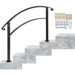 Mophorn - vevor main courante rampe escalier garde - corps rambarde escalier balustrade rglable 4 marches ...