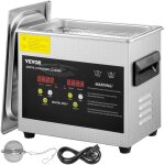 Nettoyeur a ultrasons numerique 3 l, chauffage 200 w, ultrasons 120 w, bac ultrasons avec chauffage et ...