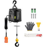 Vevor palan electrique 2 en 1 treuil electrique portable 498, 95 kg treuil de levage 1500 w hauteur de ...