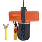 Vevor - palan electrique a chaine, capacite de charge 499 kg, hauteur de levage max 4, 5 m, 580 w, grue ...