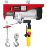 Vevor - palan electrique, charge double cable 400 kg, telecommande filaire 4, 2 m, hauteur levage a cable ...