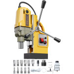 Vevor perceuse magnetique 1400 w, perceuse a colonne portable, force 12500 n, vitesse 800 tr / min, max. ...