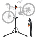 Vevor pied deatelier velo pliable charge 30 kg support de reparation de velo reglable en hauteur pince ...
