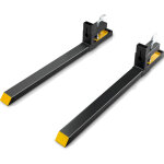 Vevor pinces sur fourches a palettes 1490x100x230 mm fourches de tracteur charge 1814 kg longueur totale ...