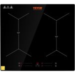 Mophorn - vevor plaque a induction 4 feux 6800 w table de cuisson encastrable 61 cm plaque de cuisson ...