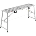 Vevor plateforme de travail echafaudage pliant portable 800 / 965 / 1130 / 1295 mm acier allie, capacite ...