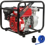 Vevor pompe a eau pour moteur a essence, 5, 1 cm, 7 cv, 142 gpm, levage de 148 pieds, aspiration de 22 ...