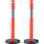 Vevor poteau de signalisation 2pcs poteau de delimitation sur socle en caoutchouc cone de signalisation ... Vevor poteau de signalisation 2pcs poteau de delimitation sur socle en caoutchouc cone de signalisation ...