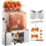 Vevor presse - agrumes electrique commercial 120 w extracteur de jus alimentation automatique avec filtre ...