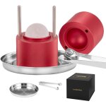 Mophorn - vevor presse a glacons spheres de 61 mm moule a glacon rond en alu bac a glacons ronds avec ...