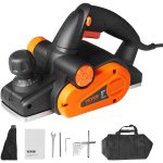 Rabot electrique filaire largeur 82, 55 mm raboteuse a bois a main profondeur 2 mm 16500 tr / min outil ...