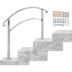 Vevor rampe d?escalier main courante de transition pour 3 marches blanche matte Vevor rampe d?escalier main courante de transition pour 3 marches blanche matte