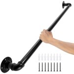 Vevor rampe escalier murale 0, 6 m main courante en acier carbone garde - corps en metal capacite charge ...