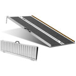 Vevor ? rampe de chargement pliante aluminium 152, 4 cm ? capacit� 363 kg ? antid�rapante pour fauteuil ...