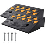 Vevor rampe de seuil hauteur 12, 7 cm 2pcs rampes trottoir caoutchouc capacite charge 15 tonnes rampe ...