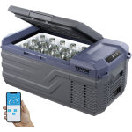 Vevor refrigerateur portable a compression 15 l, mini frigo de voiture maison 12 / 24 v cc et 100 - 240 ...