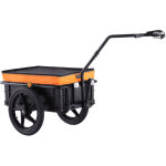 Vevor remorque de velo, capacite de charge de 40 kg, chariot de velo, rangement compact pliable avec ...