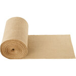 Vevor rouleau toile de jute, 355 mm x 45, 7 m, chemin de table toile de jute naturelle haute densite ...