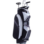 Vevor sac de golf 91 cm, sac chariot pour clubs de golf avec separateur de 14 compartiments et plusieurs ...