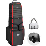 Vevor sac de golf en polyester oxford 1800d robuste, housse de voyage a roulettes pour clubs de golf ...