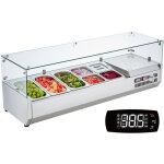 Vevor - saladette refrigeree a poser 150 w, vitrine refrigeree pour pizzeria, avec 3 1 / 3 casseroles ...