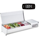 Vevor - saladette refrigeree a poser 150 w, vitrine refrigeree pour pizzeria, avec 3 1 / 3 casseroles ...