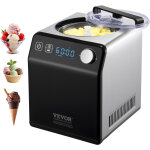 Vevor sorbetiere automatique turbine a glace professionnelle 2 l 180 w machine a glace electrique ecran ...