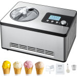 Vevor sorbetiere automatique turbine a glace professionnelle 2 l 180 w machine a glace electrique ecran ...