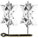 Mophorn - vevor stabilisateur de roue de camping - car en forme de x, cale roue, adapte pour un espace ...