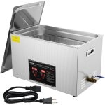 Vevor succebuy nettoyeur a ultrasons 30l en acier inoxydable bac ultrasons numerique avec chauffage temps ...