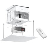 Vevor support plafond pour videoprojecteur a hauteur reglable de 1, 5 m, elevateur de projecteur motorise, ...