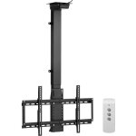 Vevor - support tv plafond motorise pour ecrans 32 - 55 pouces / / 81, 3 - 140 cm, fixation tv reglable ...