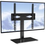 Vevor support tv sur pied pour televisions de 32 a 55 pouces meuble tv sur pied pivotant a  40 hauteur ...
