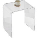Vevor table deappoint en forme de c 415x305x460 mm bout de canape en acrylique table basse capacite de ...