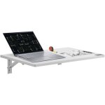 Vevor table pliante murale, 600 mm x 400 mm, table a abattant murale, avec support en fer, bureau flottant ...